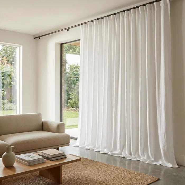 CORTINAS DE LINO BLANCAS EN MALAGA visillos elegantes DE LINO en Málaga