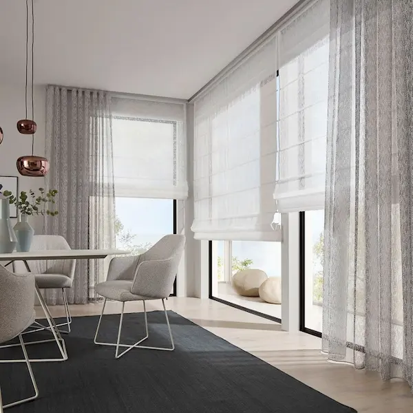 Cortinas paquetos plegables (5) Estores plegables con cortinas
