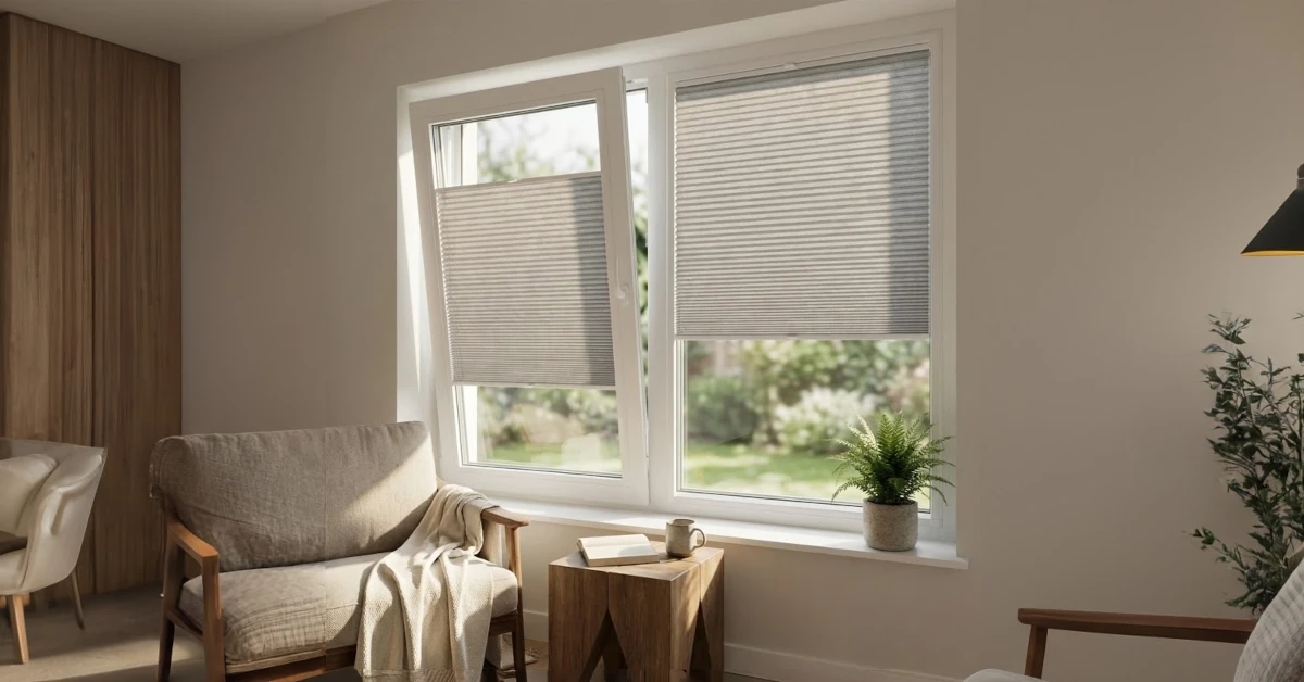 Perfect Fit pleated blinds for tilt-and-turn windows in Málaga