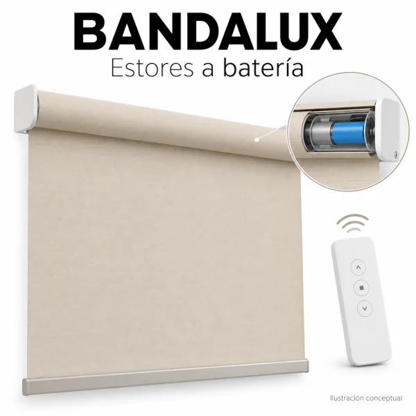 estores a batería bandalux sin cables