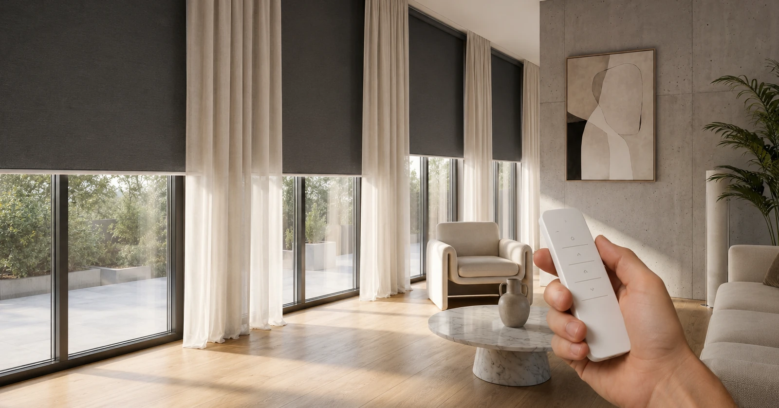 motorised roller blinds Costa del Sol