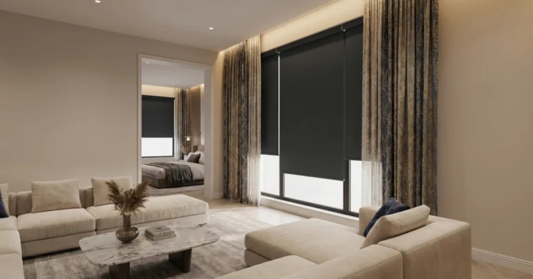 Estores opacos para dormitorio en Málaga.