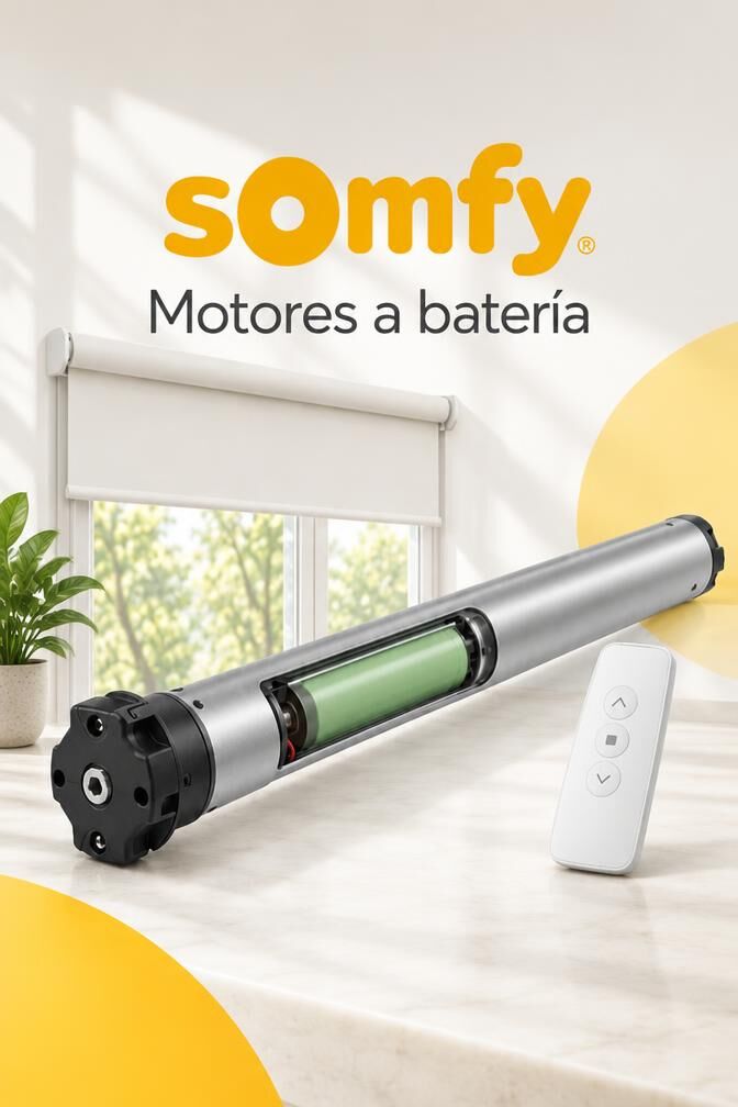 Battery-Powered motorised roller blinds Imagen Con IA