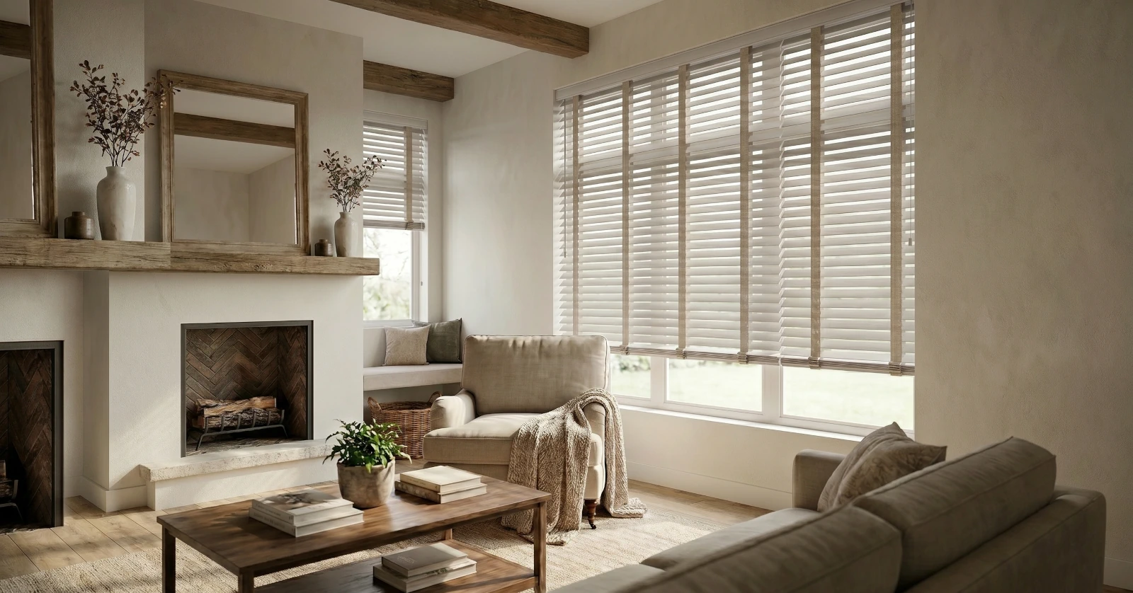 Premium wooden blinds for modern interior decoration