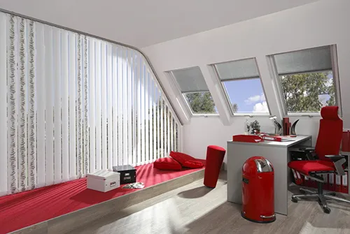 vertical blinds white